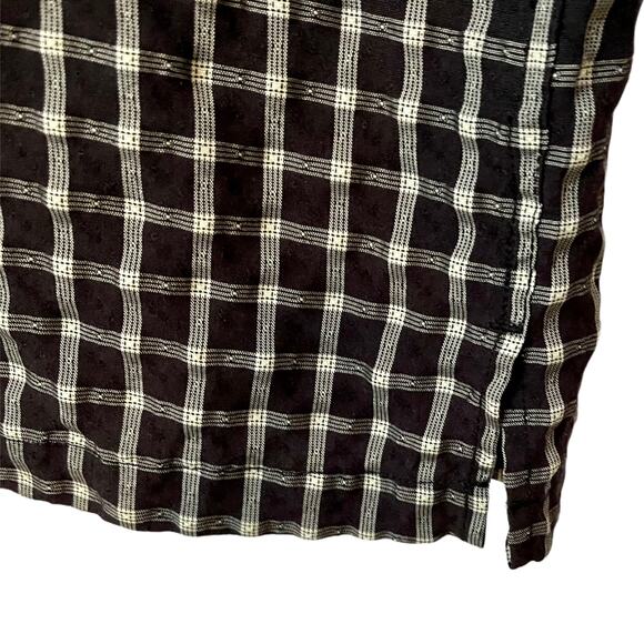 Joshua Tree Button Down Shirt Black Gingham XXL - Picture 5 of 9